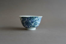 Load image into Gallery viewer, 120ml Qinghua Fanggu Jingdezhen Porcelain Teacups Set of Two