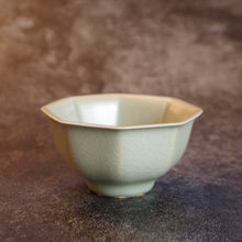 Load image into Gallery viewer, 90ml Renaissance Series Ruyao Octagon Teacup 汝窑复古釉八方杯