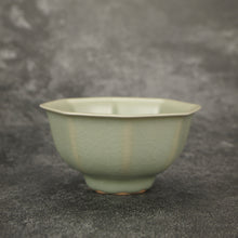 Load image into Gallery viewer, 90ml Renaissance Series Ruyao Octagon Teacup 汝窑复古釉八方杯