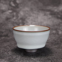Load image into Gallery viewer, 90ml Zen Series Ruyao Shukou Teacup 汝窑束口悟道杯