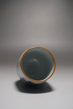 Load image into Gallery viewer, 90ml Qinghua Goldfish Moon White Ruyao Teacup 月白青花金鱼杯