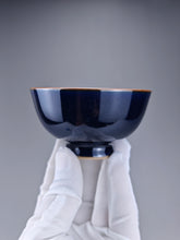 Load image into Gallery viewer, 95ml Jilan Blue Ruyao Wide Teacup 汝窑霁蓝品雅杯