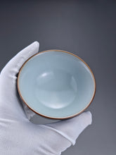 Load image into Gallery viewer, 95ml Jilan Blue Ruyao Wide Teacup 汝窑霁蓝品雅杯