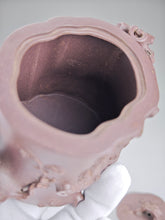 Load image into Gallery viewer, Fully Handmade Dicaoqing Pine Bamboo and Plum Blossom Teapot 全手工底槽清松竹梅树桩 365ml