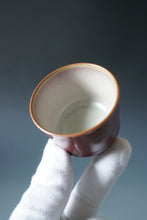 Load image into Gallery viewer, Red Ruyao Yuantong Teacup by Shan Kilns 善窑汝窑霁红圆筒杯 85ml