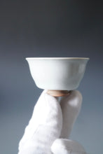 Load image into Gallery viewer, 65ml Shan Kilns Dripping Moon White Ruyao Teacup 善窑汝窑月白流釉杯