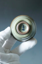 Load image into Gallery viewer, 60ml Shan Kilns Dripping Fenqing Ruyao Teacup 善窑汝窑粉青流釉杯