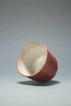Load image into Gallery viewer, Red Ruyao Yuantong Teacup by Shan Kilns 善窑汝窑霁红圆筒杯 85ml