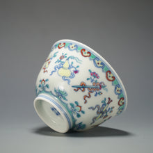 Load image into Gallery viewer, Wood Fired Doucai Eight Immortals Jingdezhen Porcelain Teacup 柴窑斗彩八仙杯 125ml