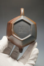 Load image into Gallery viewer, Wood Fired Lao Zini Hexagon Lianzi Yixing Teapot 柴烧老紫泥六方莲子 215ml