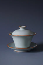 Load image into Gallery viewer, Azure Ruyao Sancai Gaiwan by Shan Kilns 善窑天青汝窑三才盖碗