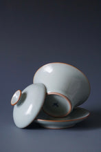 Load image into Gallery viewer, Azure Ruyao Sancai Gaiwan by Shan Kilns 善窑天青汝窑三才盖碗