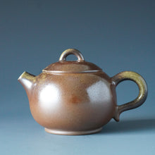Load image into Gallery viewer, Wood Fired Ringlid Xishi Nixing Teapot by Li Wenxin 李文新柴烧坭兴壶 135ml