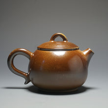Load image into Gallery viewer, Wood Fired Ringlid Xishi Nixing Teapot by Li Wenxin 李文新柴烧坭兴壶 130ml