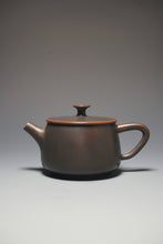 Load image into Gallery viewer, 130ml Dark Bian Hanwa Nixing Teapot by Li Wenxin 李文新坭兴扁汉瓦 (深)