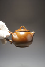 Load image into Gallery viewer, Wood Fired Ringlid Xishi Nixing Teapot by Li Wenxin 李文新柴烧坭兴壶 130ml