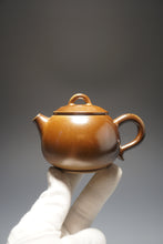 Load image into Gallery viewer, Wood Fired Ringlid Xishi Nixing Teapot by Li Wenxin 李文新柴烧坭兴壶 130ml