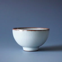 Load image into Gallery viewer, 85ml Moon White Ruyao Teacup by KengKou Studio 坑口烧汝月白品茗杯