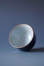 Load image into Gallery viewer, 80ml Jilan Blue Ruyao Teacup by Shan Kilns 善窑汝窑霁蓝直身盏