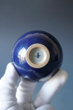 Load image into Gallery viewer, 85ml Jilan Blue Ruyao Wide Teacup by Shan Kilns 善窑汝窑霁蓝压手杯
