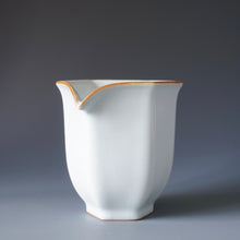 Load image into Gallery viewer, Moon White Ruyao Hexagon Fair Cup by Shan Kilns 善窑月白汝窑六角公道杯 240ml