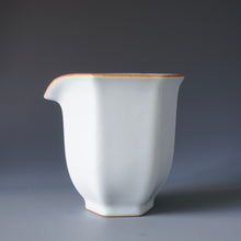 Load image into Gallery viewer, Moon White Ruyao Hexagon Fair Cup by Shan Kilns 善窑月白汝窑六角公道杯 240ml