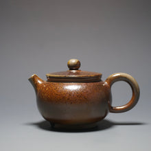 Load image into Gallery viewer, Wood Fired Bianhu Nixing Teapot by Li Wenxin 李文新柴烧坭兴扁壶 140ml