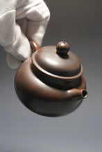 Load image into Gallery viewer, Fanggu Dark Nixing Teapot by Li Wenxin 李文新坭兴仿古 (深) 130ml