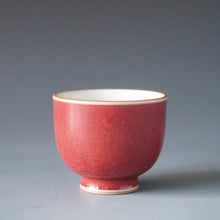 Load image into Gallery viewer, Red Ruyao Teacup by Shan Kilns 善窑汝窑霁红直身盏 80ml