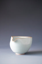 Load image into Gallery viewer, Wide Magnolia Azure Ruyao Fair Cup by Shan Kilns 善窑汝窑天青公道杯 160ml