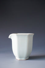 Load image into Gallery viewer, Moon White Ruyao Hexagon Fair Cup by Shan Kilns 善窑月白汝窑六角公道杯 230ml