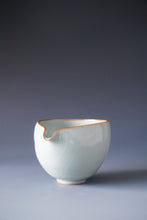 Load image into Gallery viewer, Wide Magnolia Azure Ruyao Fair Cup by Shan Kilns 善窑汝窑天青公道杯 190ml