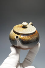 Load image into Gallery viewer, Wood Fired Bianhu Nixing Teapot by Li Wenxin 李文新柴烧坭兴扁壶 145ml