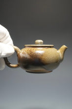 Load image into Gallery viewer, Wood Fired Bianhu Nixing Teapot by Li Wenxin 李文新柴烧坭兴扁壶150ml