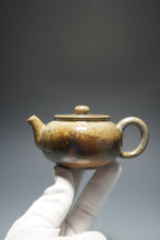 Load image into Gallery viewer, Wood Fired Bianhu Nixing Teapot by Li Wenxin 李文新柴烧坭兴扁壶150ml