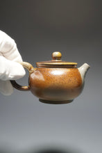 Load image into Gallery viewer, Wood Fired Bianhu Nixing Teapot by Li Wenxin 李文新柴烧坭兴扁壶 140ml