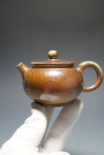 Load image into Gallery viewer, Wood Fired Bianhu Nixing Teapot by Li Wenxin 李文新柴烧坭兴扁壶 140ml
