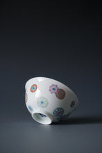 Load image into Gallery viewer, Wood Fired Doucai Hydrangea Jingdezhen Porcelain Teacup 柴窑斗彩绣球花杯 110ml