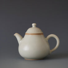 Load image into Gallery viewer, 130ml Pear Moon White Ruyao Teapot by Shan Kilns 善窑月白汝窑梨形