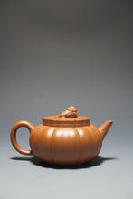 Load image into Gallery viewer, Fully Handmade Jiangponi Jingwen Lion Head Yixing Teapot by Feng Tao 全手工冯涛降坡泥筋纹小绣狮 145ml