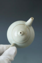 Load image into Gallery viewer, 130ml Pear Moon White Ruyao Teapot by Shan Kilns 善窑月白汝窑梨形