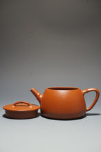 Load image into Gallery viewer, Fully Handmade Zhuni Jinglan Piao Yixing Teapot by Yu Bo 全手工余波极品朱泥井栏瓢竹 180ml