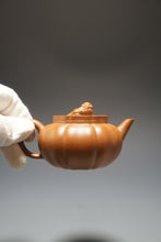 Load image into Gallery viewer, Fully Handmade Jiangponi Jingwen Lion Head Yixing Teapot by Feng Tao 全手工冯涛降坡泥筋纹小绣狮 145ml