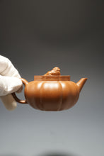 Load image into Gallery viewer, Fully Handmade Jiangponi Jingwen Lion Head Yixing Teapot by Feng Tao 全手工冯涛降坡泥筋纹小绣狮 145ml