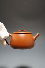 Load image into Gallery viewer, Fully Handmade Zhuni Jinglan Piao Yixing Teapot by Yu Bo 全手工余波极品朱泥井栏瓢竹 180ml