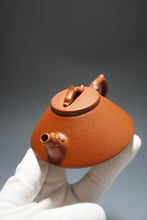 Load image into Gallery viewer, Fully Handmade Zhuni Soaring Dragon Yixing Teapot by Pan Qiyuan 全手工潘器园极品朱泥龙行天下 140ml