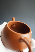 Load image into Gallery viewer, Fully Handmade Zhuni Bamboo Hanwa Teapot by Yu Bo 全手工余波极品朱泥汉瓦竹 170ml