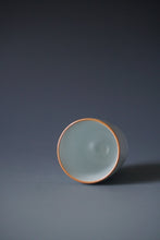 Load image into Gallery viewer, 55ml Shan Kilns Dripping Moon White Ruyao Tall Teacup 善窑汝窑月白流釉杯