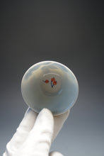 Load image into Gallery viewer, 50ml Qinghua Cherries Porcelain Teacup by KuangShi 青花匡石樱桃芭蕉杯