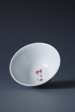 Load image into Gallery viewer, 60ml Qinghua Fan and Teapot Porcelain Teacup by KuangShi 青花匡石手绘消暑莲子杯